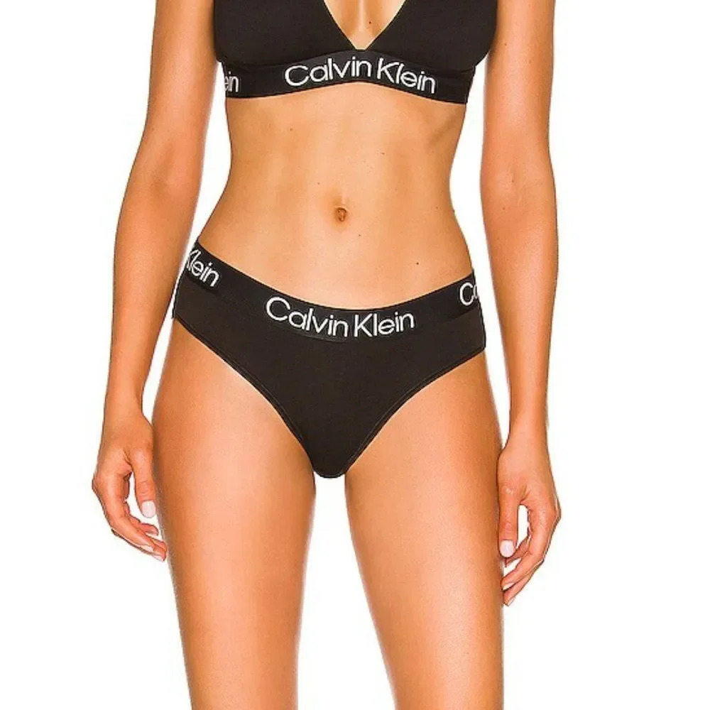 Calvin Klein Women Black Underwear Modern Structure High Leg Briefs Size…